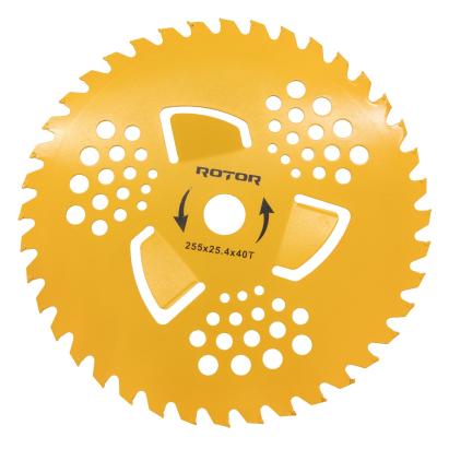 Disc motocoasă 40T cu vidia și aripioare 255x25,4x1,5 mm Rotor