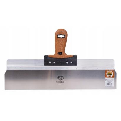 Spaclu inox fatade, 48x10 cm x 0.5 mm, maner pluta, Olejnik GartenVIP DiyLine