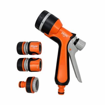 Pistol stropit gradina, tip dus, 9 moduri, plastic, cu cuple si adaptor, Richmann Exclusive GartenVIP DiyLine