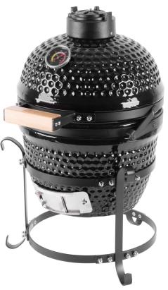 Grătar ceramic Kamado Egg Strend Pro 27 cm, portabil, negru
