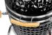 Grătar ceramic Kamado Egg 26 inch, negru, cu suport și roți