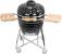 Grătar ceramic Kamado Egg 26 inch, negru, cu suport și roți