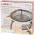 Focar de gradina Strend Pro Mara BBQ, metalic, rotund, 57x57x40 cm