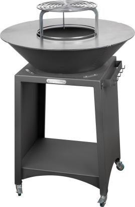 Gratar de gradina Strend Pro Fiesta antracit, otel, 75 cm, cu focar