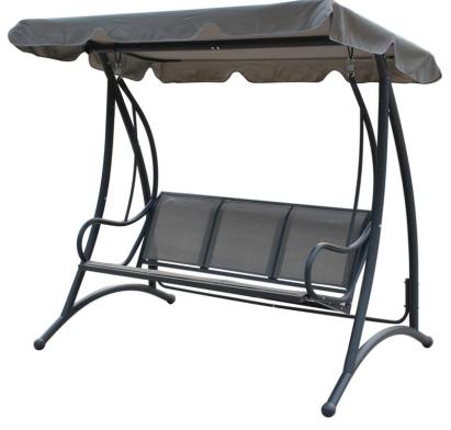 Leagăn de grădină LENOX, 3 locuri, max. 250 kg, 194x119x170 cm