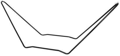 Suport pentru hamac de gradina VIKTOR din otel, negru, 300x72x110 cm