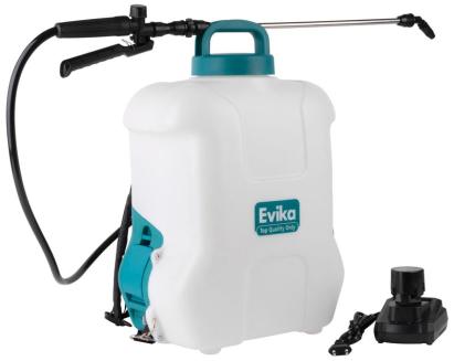 Pompa de stropit cu acumulator Evika DJ160, 16L, 10,8V, de spate