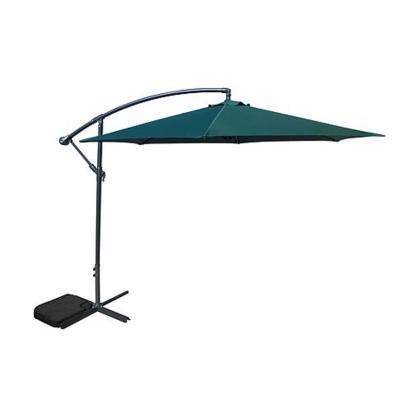 Umbrela de gradina suspendata DEMI 300 cm, verde, stalp lateral