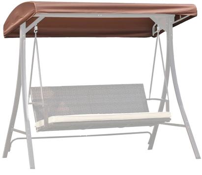 Prelată acoperiș pentru leagăn de grădină HURGHADA 188x162 cm