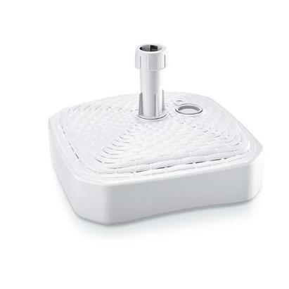 Suport alb pentru umbrela de gradina, PVC, 390x390 mm, 20-26 mm