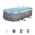 Piscină supraterană ovală Bestway Power Steel cu filtru și scară 427x250x100 cm