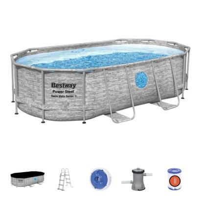 Piscină supraterană Bestway Power Steel Vista 427x250x100 cm cu filtru