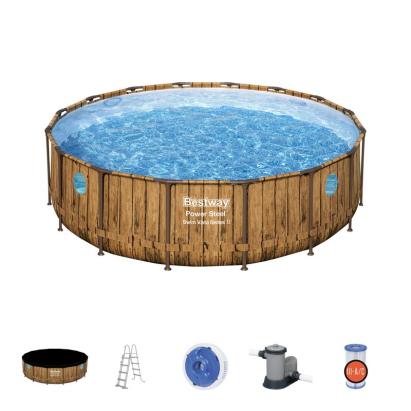 Piscină supraterană Bestway Power Steel Vista 488x122 cm cu filtru și scară