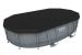 Piscină supraterană ovală Bestway Power Steel cu filtru și scară 488x305x107 cm