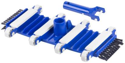 Cap aspirator manual flexibil pentru piscina Strend Pro, cu perii si roti