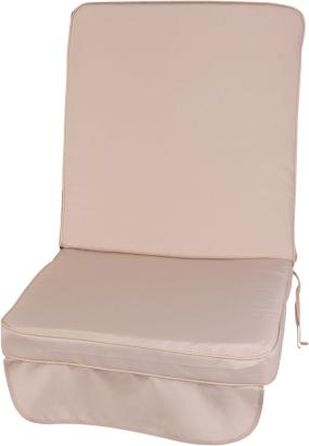 Șezut pentru scaun QENA cu pernă și spătar, bej