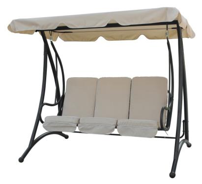 Leagăn de grădină QENA, 3 locuri, max. 300 kg, 201x123x172 cm