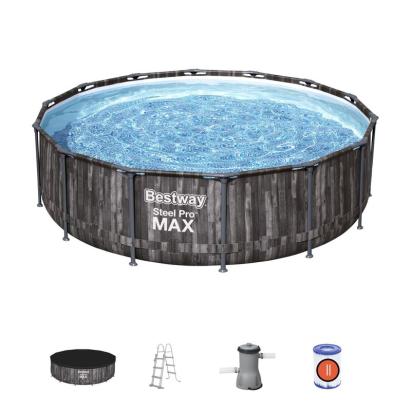 Piscină supraterană Bestway Steel Pro MAX cu filtru, scară și prelată 427x107 cm