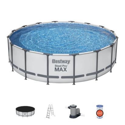 Piscină supraterană Bestway Steel Pro MAX 488x122 cm cu filtru, scară și prelată