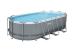 Piscină supraterană Bestway Power Steel cu filtru, scară și prelată 549x274x122 cm