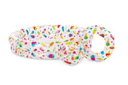 Piscină gonflabilă pentru copii Intex Just So Fruity, 122x25 cm, cu minge și colac