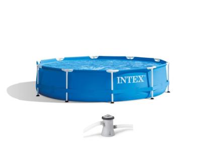 Piscină supraterană Intex Metal Frame 305x76 cm cu filtru cu cartuș