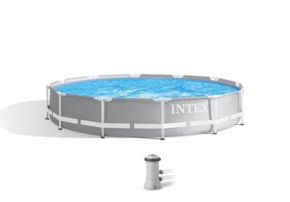 Piscină supraterană Intex Prism Frame Premium 366x76 cm cu filtru