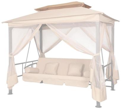 Copertină superioară ALIPASCHA Lux pentru leagăn de grădină, 154x62 cm