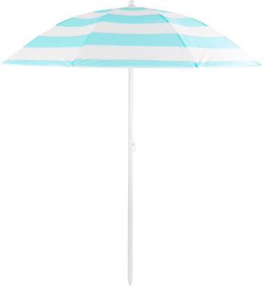 Umbrelă de plajă Dalia 180 cm cu înclinare, albastru-alb