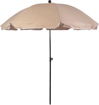 Umbrela de plaja Betty 200 cm, bej, cu inclinare si structura din otel