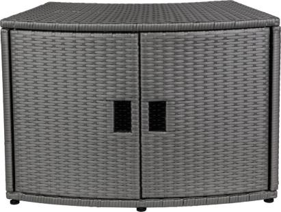 Mobilier pentru jacuzzi rotund MSpa cu spatiu de depozitare, 80x30x58 cm