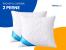 Set 2 perne Somnomed antimicrobiene, lavabile la 95°C, 70x70 cm
