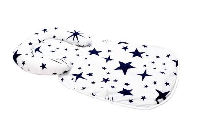 Păturică impermeabilă pentru bebeluși cu tetieră detașabilă, stelute