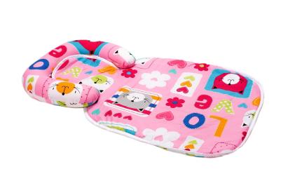 Păturică impermeabilă pentru bebeluși cu tetieră detașabilă, model pisicuțe