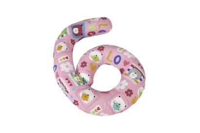 Perna de corp pentru dormit lateral, forma C, model Pisicute, 290x60 cm