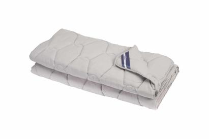 Set pilota si perna bumbac Somnart Bella gri 150x200 cm, 50x70 cm