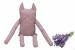 Perna decorativa in forma de pisica SomnArt, cu lavanda, bumbac, roz