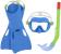 Set snorkeling Bestway Crusader Essential cu ochelari, tub si labe