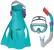 Set snorkeling Bestway Sparkle Water cu mască, tub și labe, multicolor