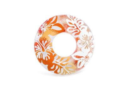 Colac gonflabil pentru copii Intex Clear Color, 91 cm, model mixt