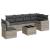 Set canapele de grădină cu perne, 7piese gri deschis poliratan GartenMobel Dekor