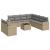 Set canapele de grădină cu perne, 10 piese, bej, poliratan GartenMobel Dekor