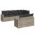 Set canapele de grădină cu perne, 7piese gri deschis poliratan GartenMobel Dekor