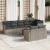 Set canapele de grădină, 9 piese, cu perne, gri, poliratan GartenMobel Dekor