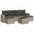 Set canapele de grădină cu perne, 7piese gri deschis poliratan GartenMobel Dekor