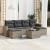 Set canapele de grădină cu perne, 7piese gri deschis poliratan GartenMobel Dekor