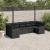 Set canapele de grădină cu perne, 7 piese, negru, poliratan GartenMobel Dekor
