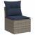 Set canapele de grădină, 9 piese, cu perne, gri, poliratan GartenMobel Dekor