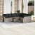 Set canapele de grădină cu perne 10 piese gri deschis poliratan GartenMobel Dekor
