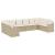 Set canapele de grădină cu perne, 10 piese, bej, poliratan GartenMobel Dekor